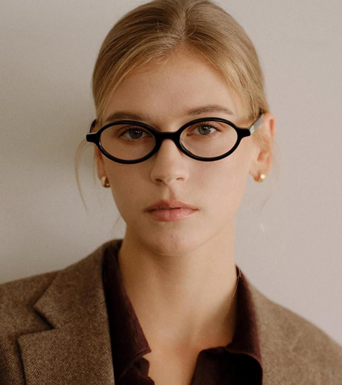 Retro Oval Blue Light Glasses for Women Fashion Computer Glasses Bluelight Blocking Eyewear Vintage Frame - Image 6