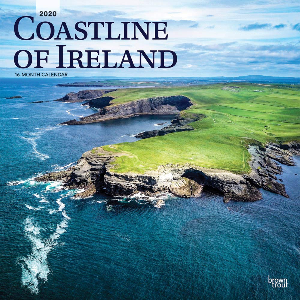 Coastline of Ireland 2020 12 x 12 Inch Monthly Square Wall Calendar, Travel Nature Ocean Cliffs Celtic