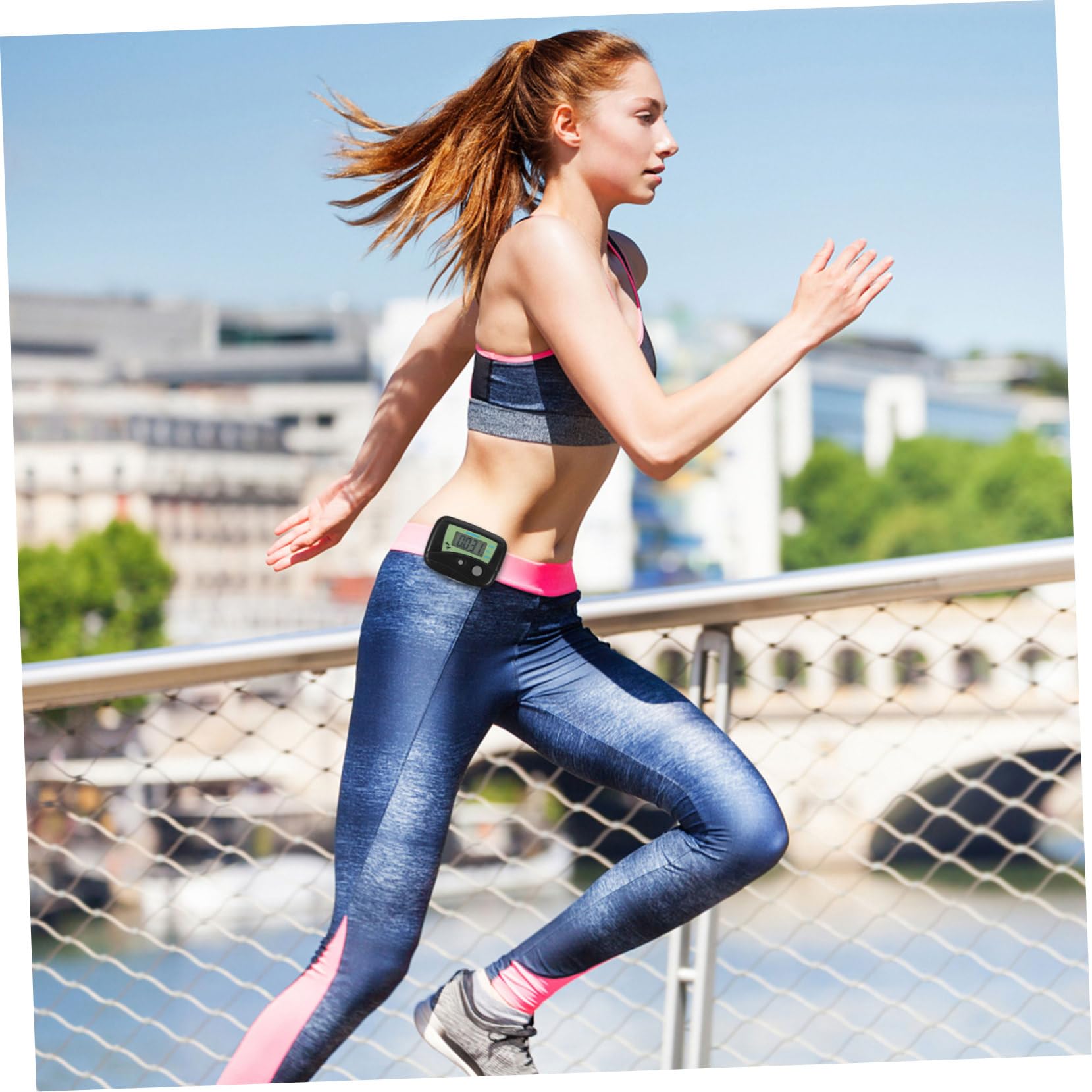 10 Pièces Compteur De Distance à Pied Podomètre pour Marcher Compteur De Pas Numérique EUR De Pas Podomètre Clip sur EUR De Calories Black