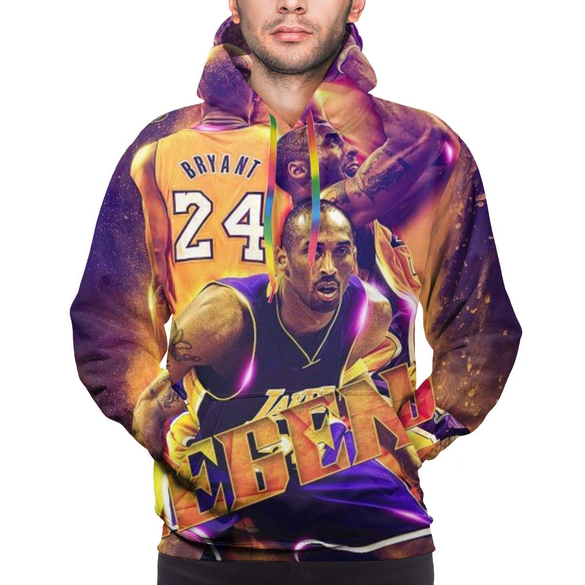 Xutech Men Kobe 3D Bryant Print Pullover Men¡s Hoodie Sweatshirt with Kangaroo Pocket 2020 Mamba Out #24