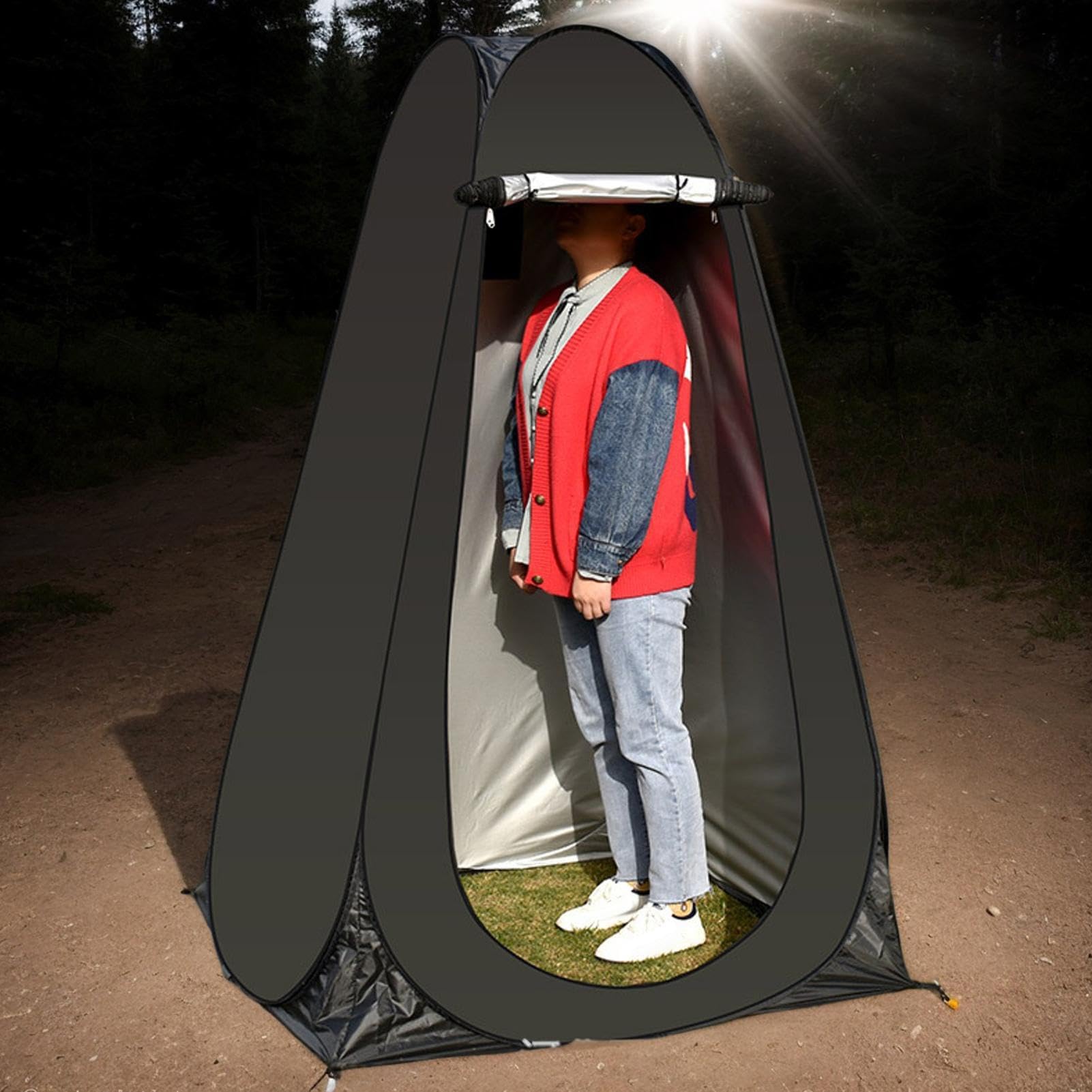 Transportables Umkleidezelt Temporärer Sichtschutz Für Privatsphäre | Camping Umkleidekabine Für Damen Und Herren Erwachsene Zum Wandern, An Stränden, Bei Sportveranstaltungen, Zum Radfahren Und
