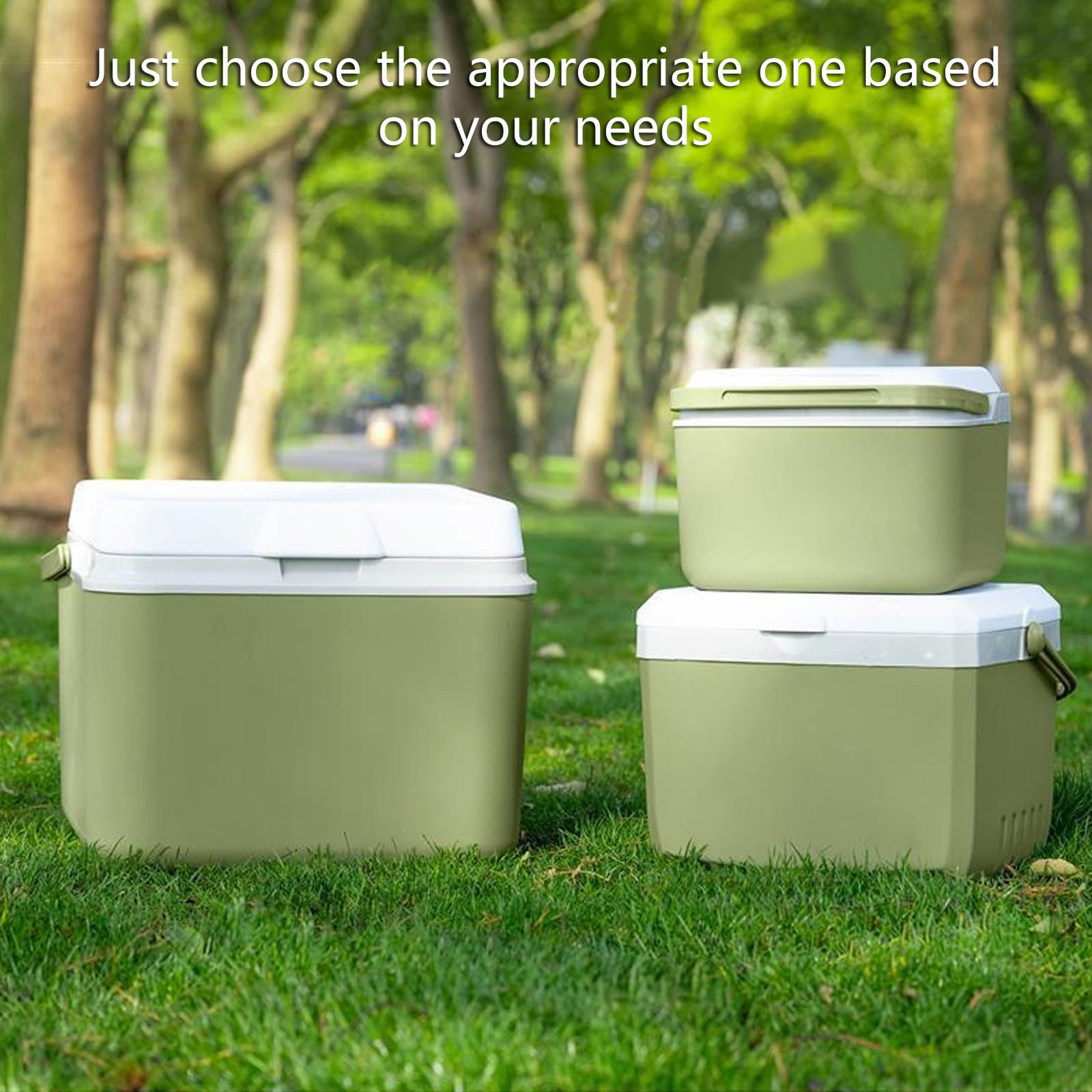 Caja de gestión térmica portátil de 6 L para camping, excursiones, pesca, playa, viajes, con mango ergonómico y construcción de polipropileno fuerte, refrigerador permanente para camping