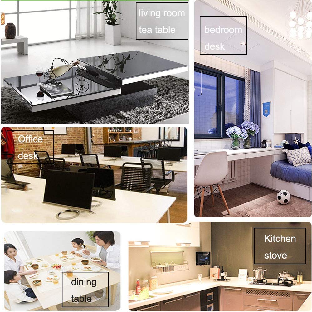 Copri Scrivania Trasparente，Impermeabile e Lavabile Tre spessori Tovaglietta in Vinile di Dimensioni Personalizzate per Cucina, Soggiorno e Ufficio (Clear-3.0mm,70x120cm)