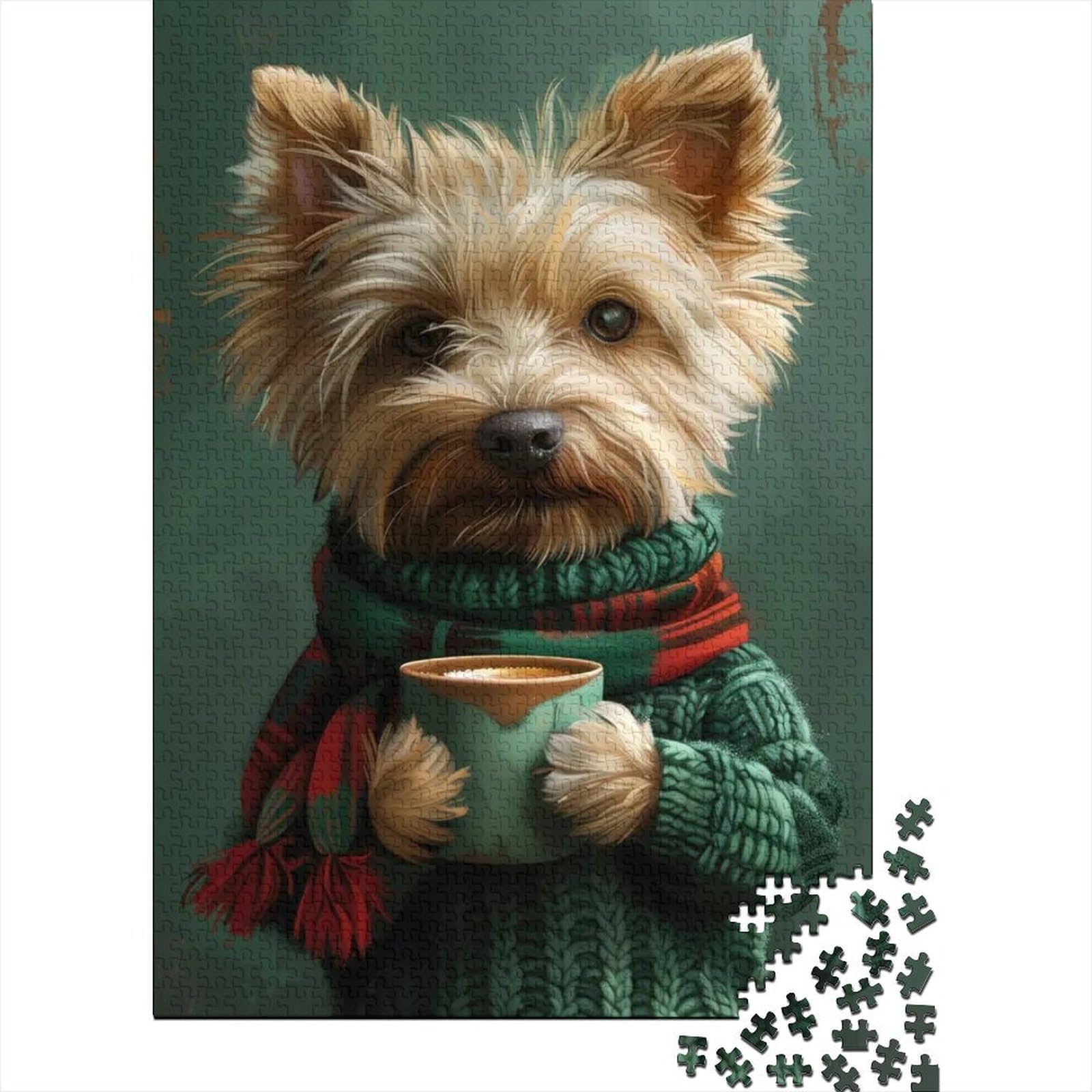 1000 Pieces Mini Jigsaw Puzzle Dog for Adults — image 1