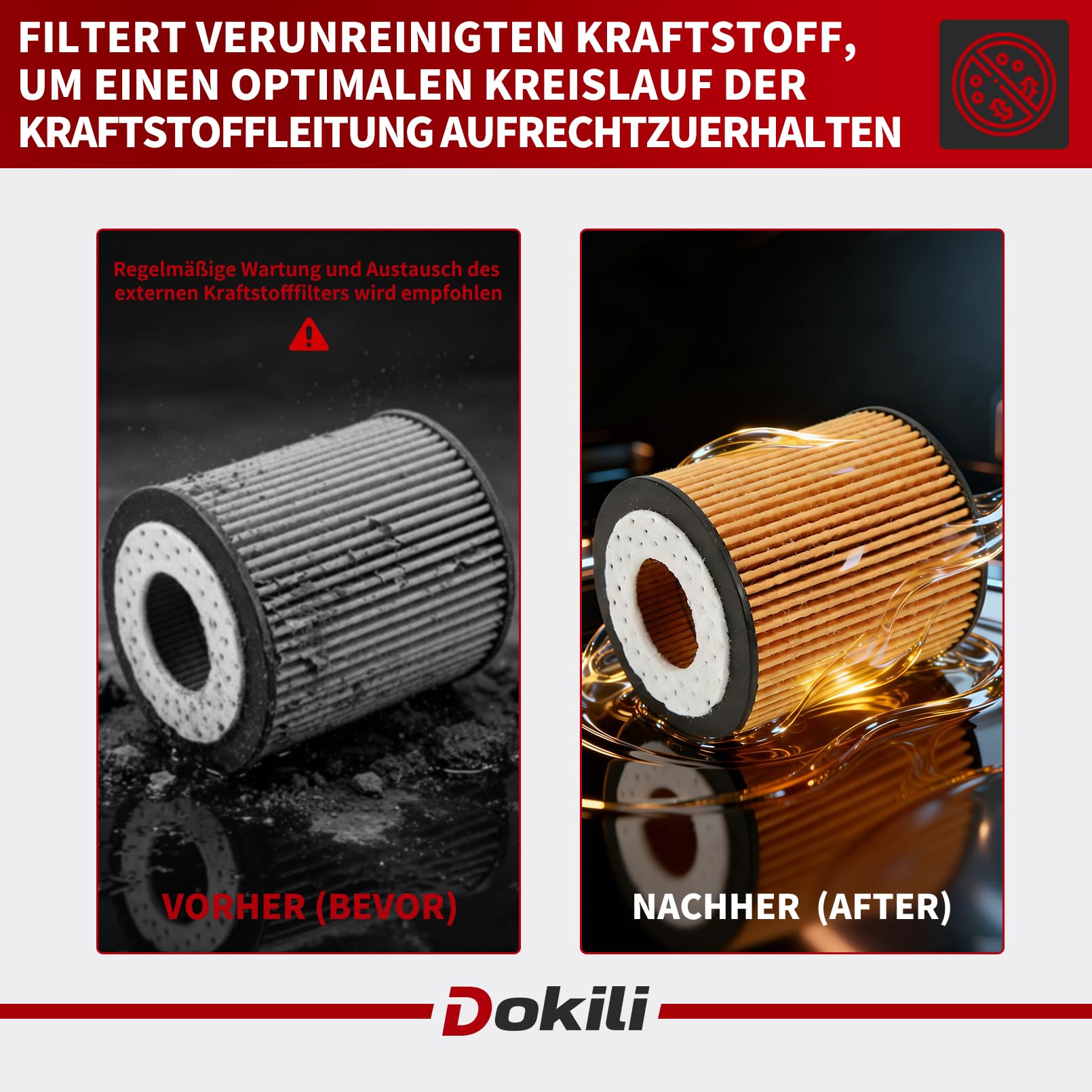 Filtro de combustible 6420903152 WK820/14, filtro de combustible, filtro diésel, repuesto para A/C/E/S/M Clase W176 W204 W212 W213 W166 W222 6420904852 6420906052