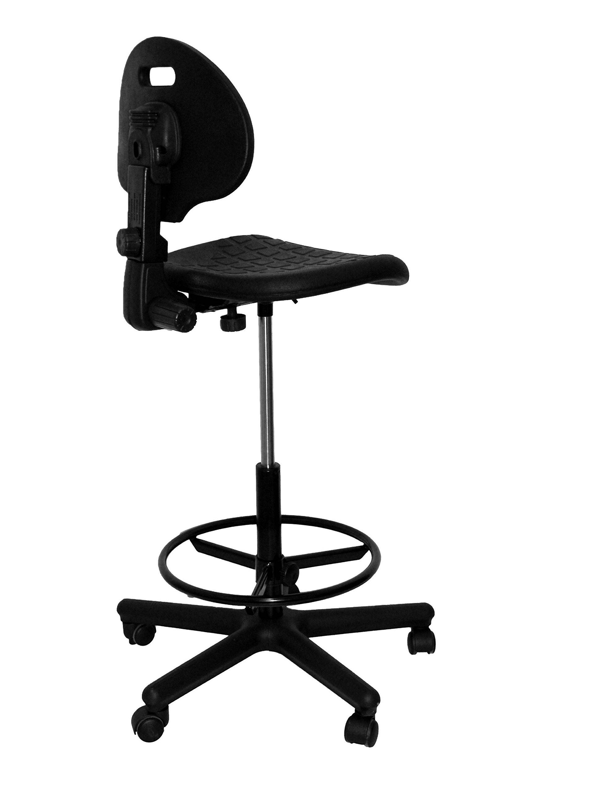 Piqueras y Crespo T31 - Taburete de Trabajo ergonómico, Giratorio y Regulable en Altura