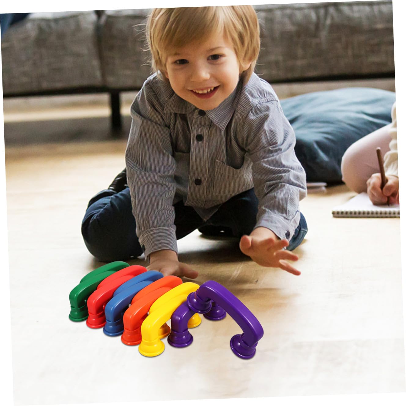 12 Piezas de Teléfono Susurrante de Plástico Abs, Juguete Educativo de Colores para Niños Bordes Suaves y Diseño Brillante Aula Hogar