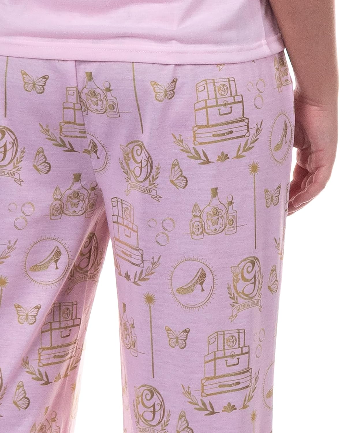 INTIMO Wicked Women's Pajamas Glinda Upland Soft Short Sleeve Pajama Set For Adults - Image 4