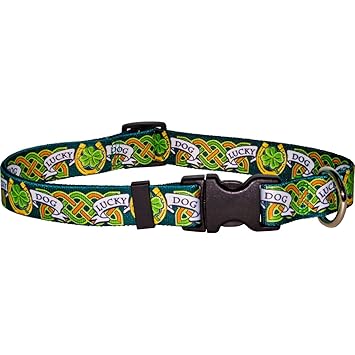 Yellow Dog Design Lucky Dog Collar Fits Neck 14 to 20
