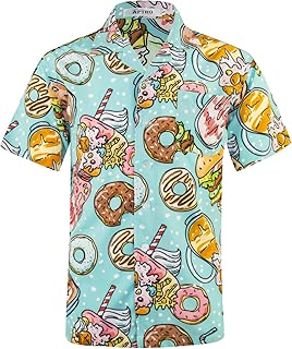 Men's Hawaiian Shirt Short Sleeve 4 Way Stretch Regular Fit Floral Tropical Shirts - coolthings.us