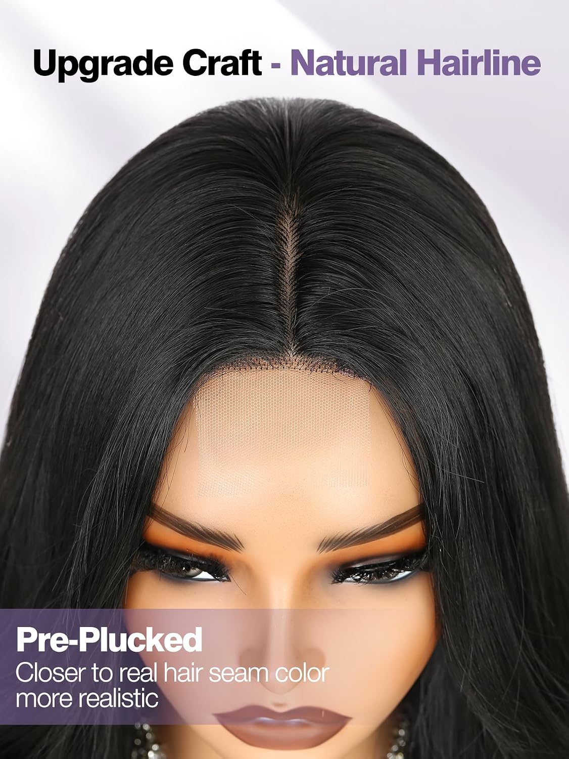 WIGER Long Wavy Layered Wig for Women Black Middle Part Curly Wavy Wigs 24 Inch TALOS Natural Looking Synthetic Heat Resistant Fiber Wig for Daily Party Use