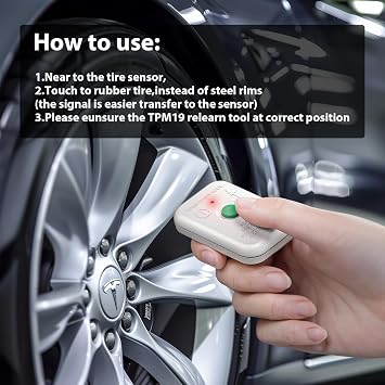 VXDAS TPMS Reset Sensor Tool,TPMS Relearn Programming Training Tool Tire Pressure Monitor Sensor Reset Transmitter TPMS19 2020 Edition (8C2Z-1A203-A)