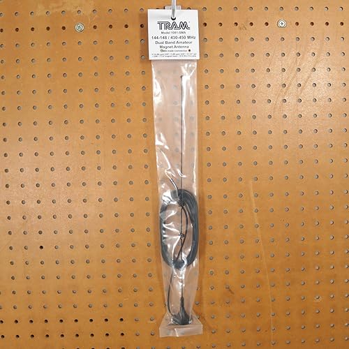 Miniatura 5 de Tram Antena magnética de doble banda 1081-SMA 144MHz/430MHz con conector SMA-macho