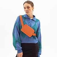 Vista 106 de Riñonera cruzada para mujeres y hombres, bolsa para cinturón para senderismo con correa ajustable, riñonera para correr, entrenamiento, deportes