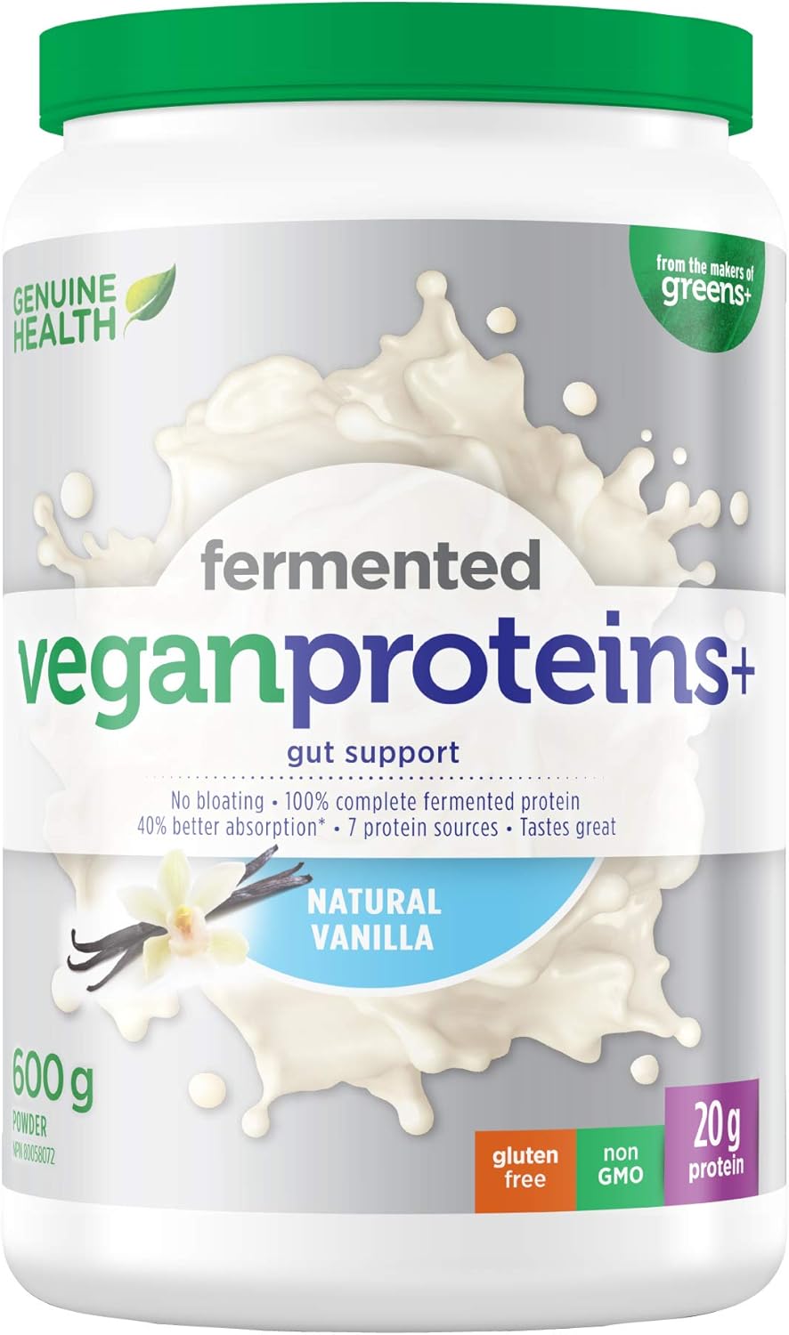 Genuine Health Fermented Vegan Proteins+ (Vanilla - 600 Gr)