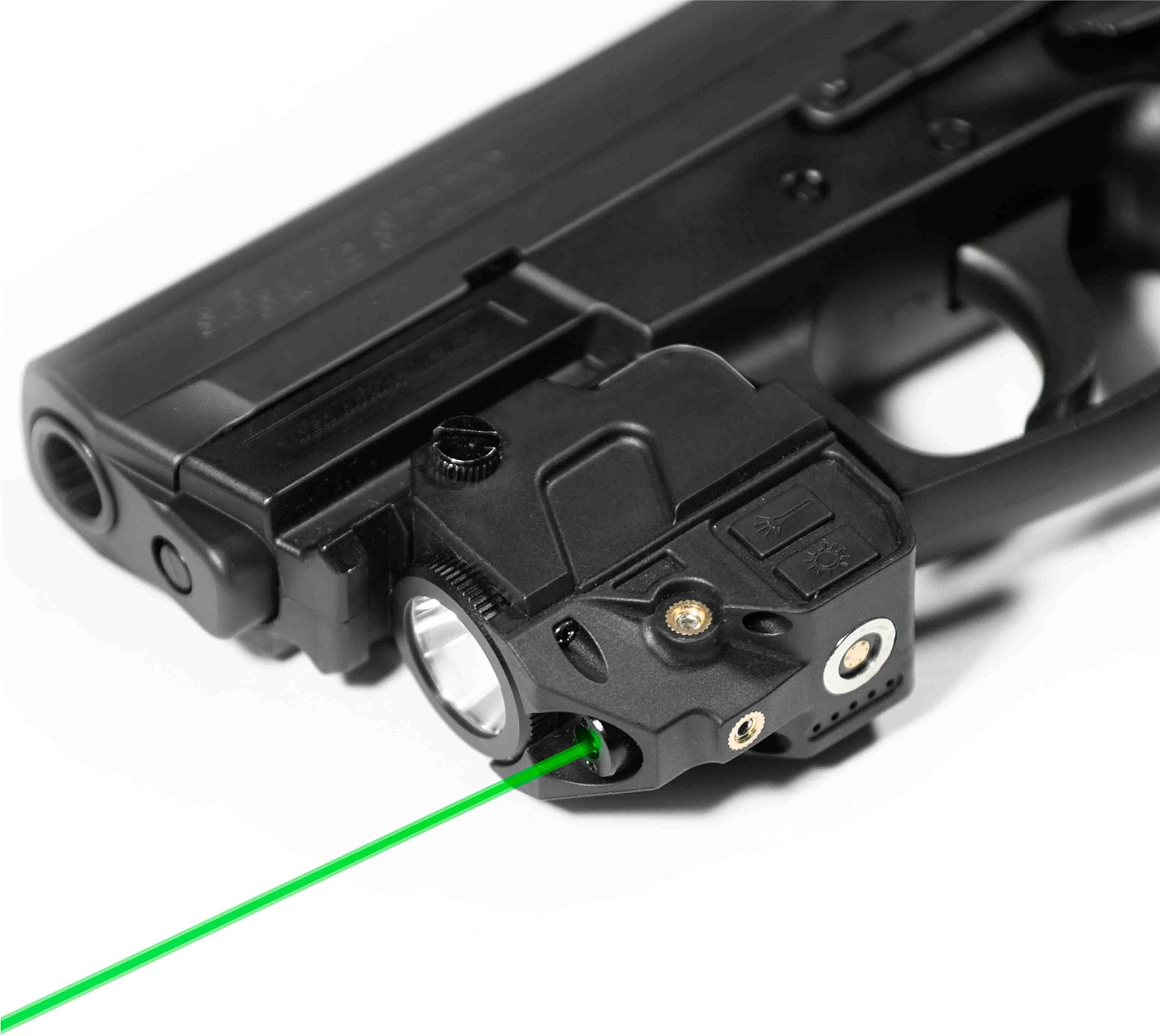 Tacticon Firefly V2 Flashlight Laser Sight | Strobe Function | Combat Veteran Owned Company | Pistols | Rifles | 220 Lumens | Magnetic Charging for Handgun Pistol Hand Gun | Gun Light
