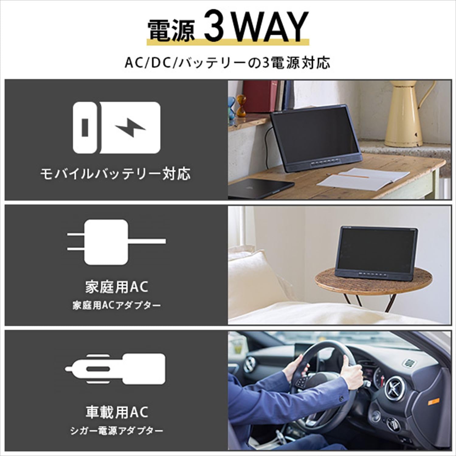 Amazon.co.jp: [山善] ポータブルテレビ 地上デジタル放送対応 14