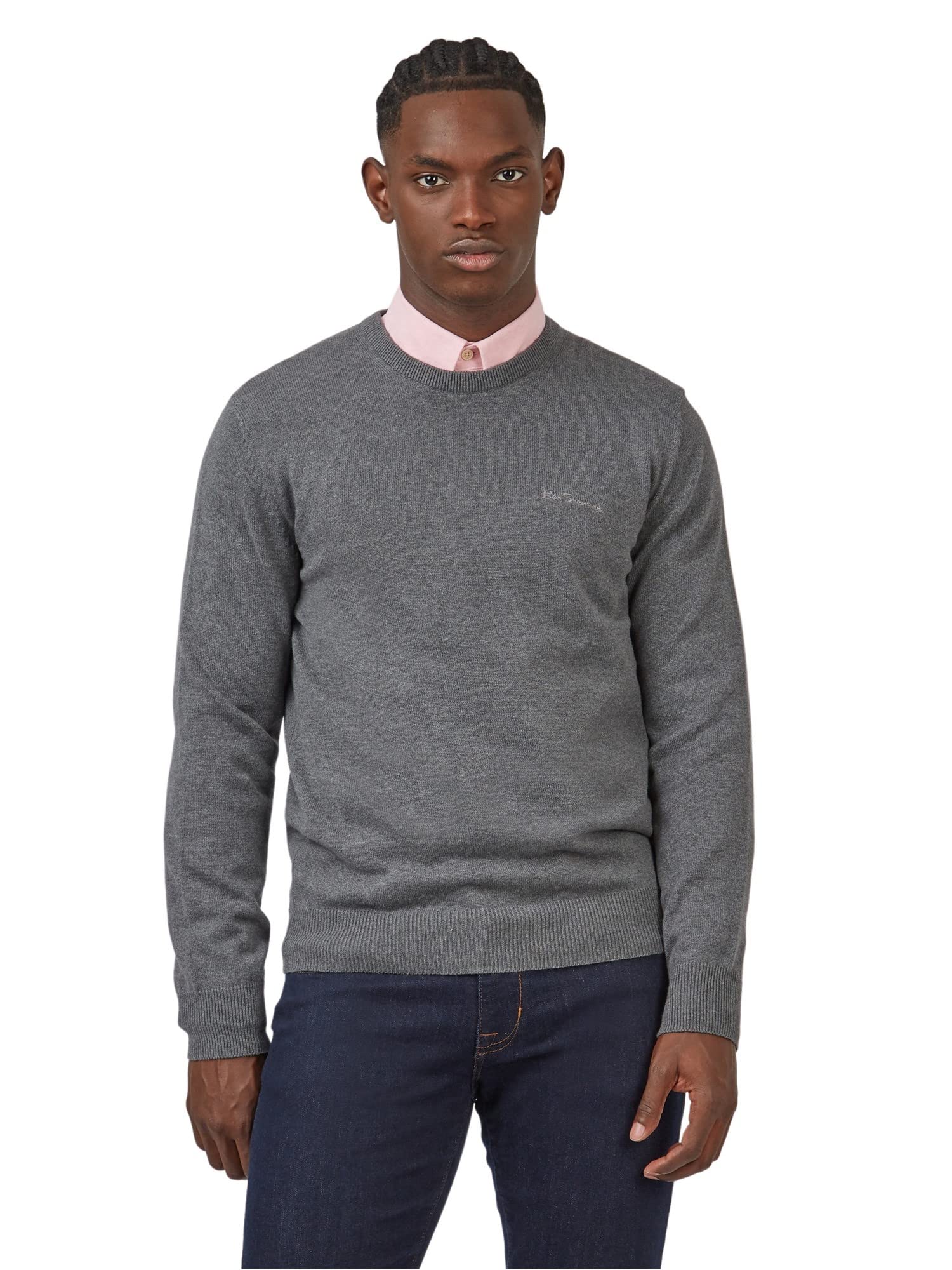 Ben Sherman Men's Charcoal Knitwear