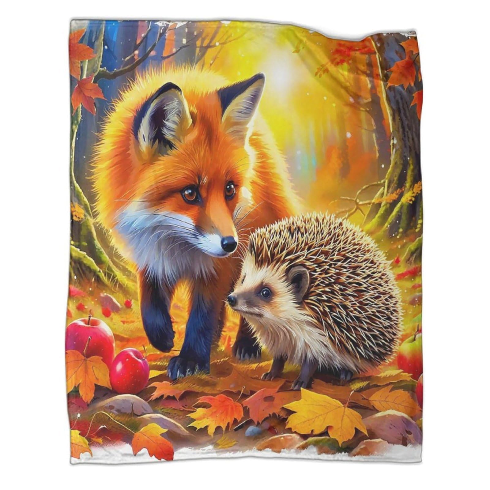 Couverture animaux mignons flanelle 3D | Plaid douillet 150x200cm pour affronter le froid