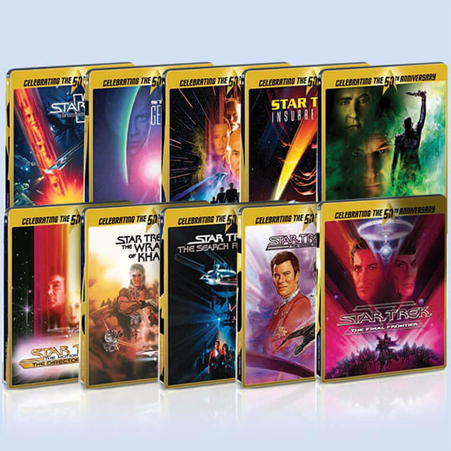 Star Trek 1-3-4-5-6-7-8-9-10 (Steelbook) (9 Blu-Ray) Edizione Italiana