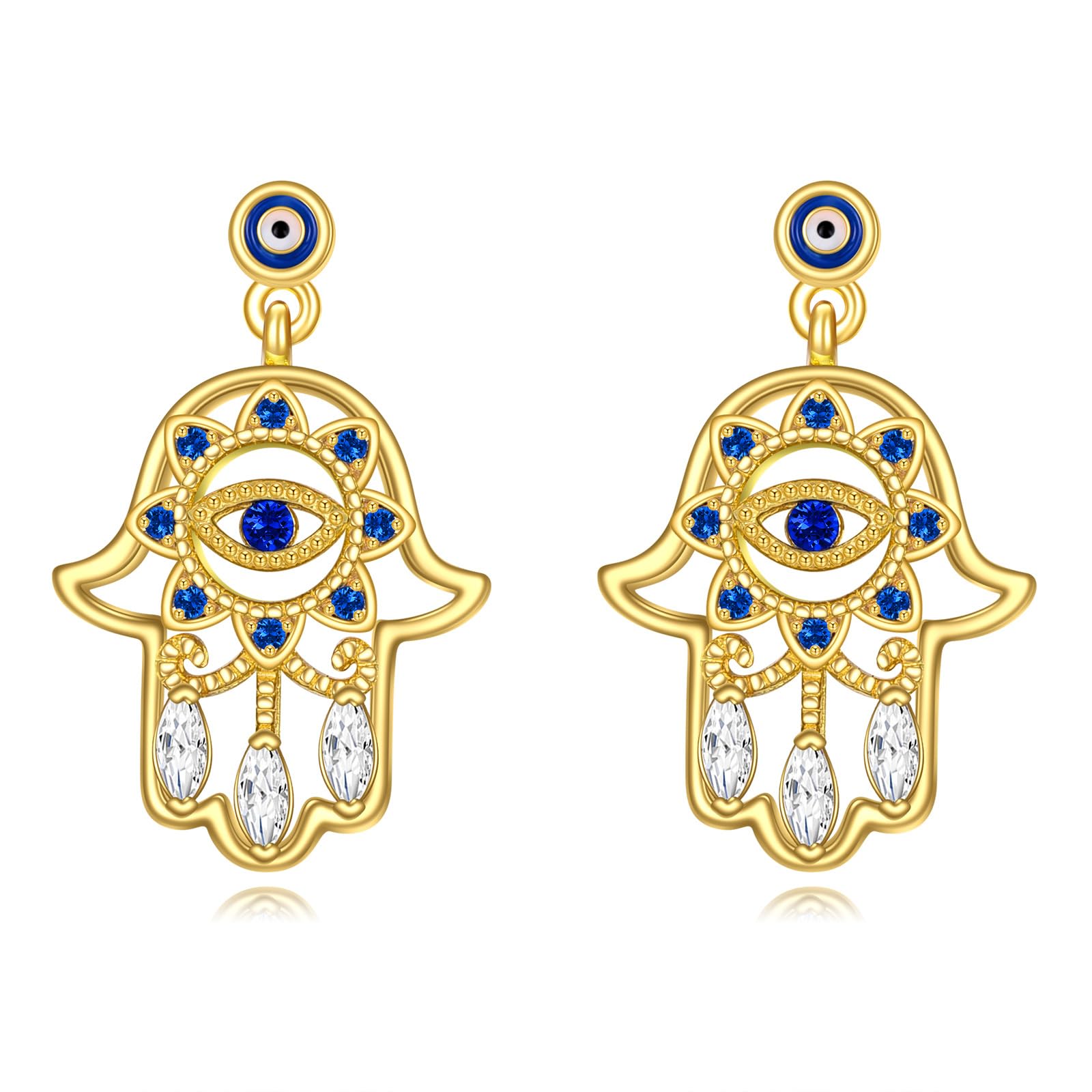 Evil Eye Pendientes de plata esterlina gota colgante de joyería de regalo para las mujeres niñas