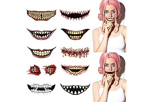 10 PCS Halloween Temporary Tattoo Stickers