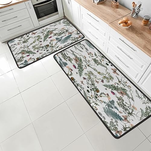 Miniatura 7 de Space Rocket - Tapete de cocina con patrón de galaxia 2 piezas acolchado antifatiga para suelo de cocina de 47 x 17 pulgadas29 x 17 pulgadas,