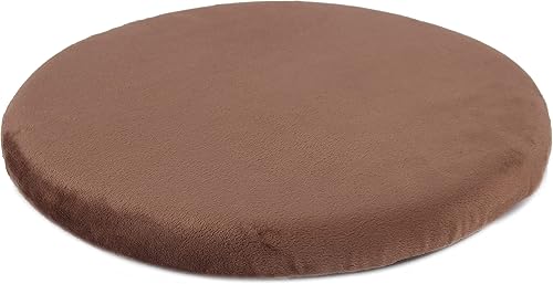 Sigmat Cojín de asiento redondo de 15 pulgadas, cojín de espuma viscoelástica para taburete, silla, café