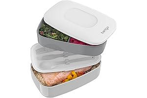 Omine Box: Stackable Japanese Lunch Bento Box with Utensils