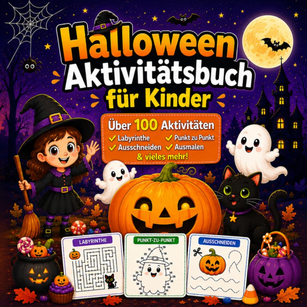 Hallowenn Aktivitätsbuch für Kinder