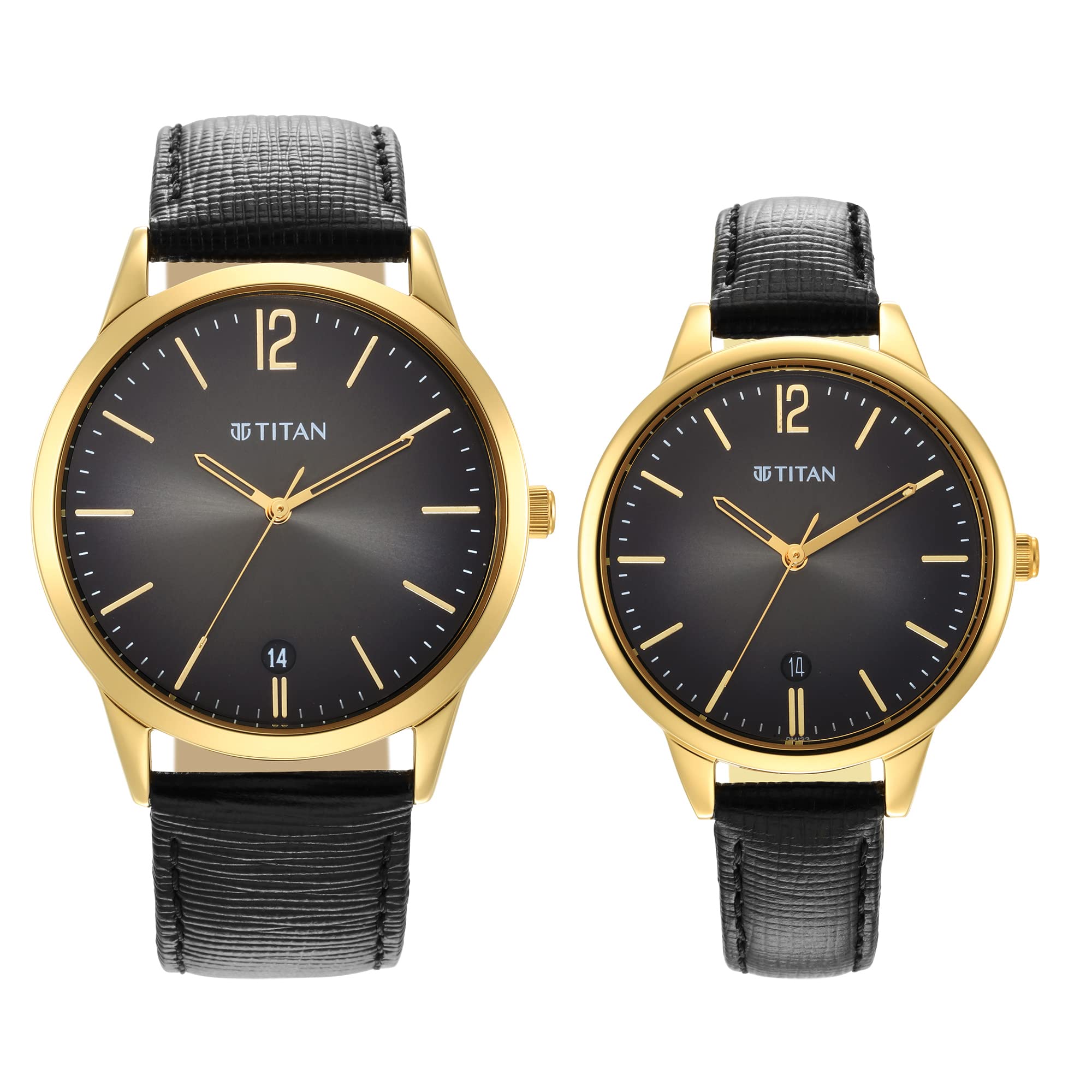 Titan Men Leather Analog Black Dial Watch-18062617Yl01, Band Color-Black (B09P1Q7599) Amazon Price History, Amazon Price Tracker