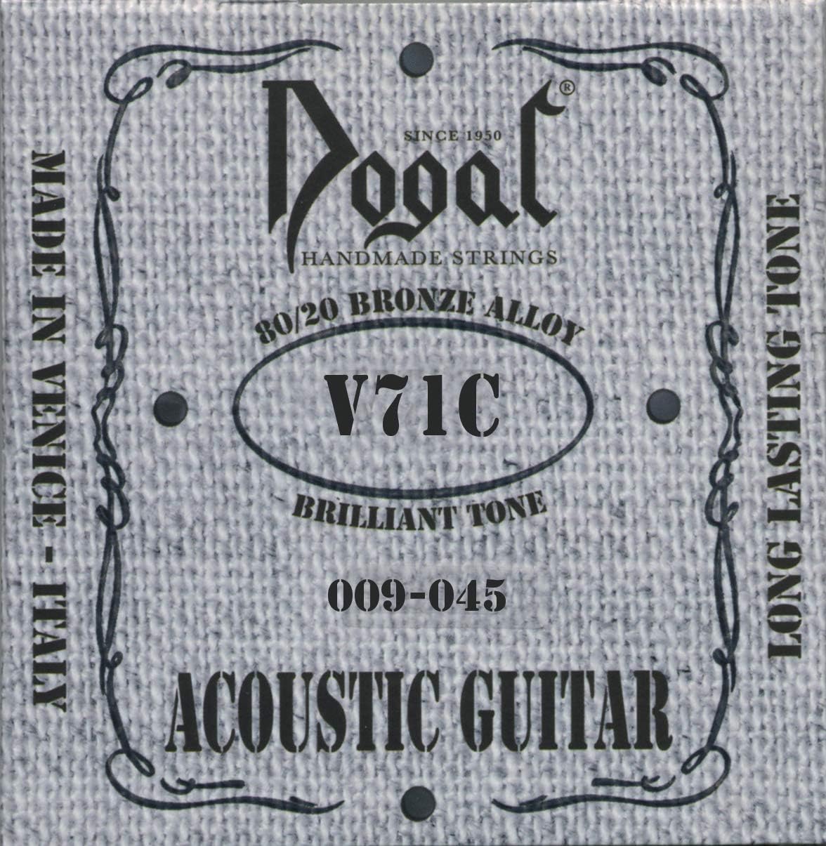 Dogal® »V71C ACOUSTIC GUITAR SET 80/20 BRONZE« Saiten für Akustik