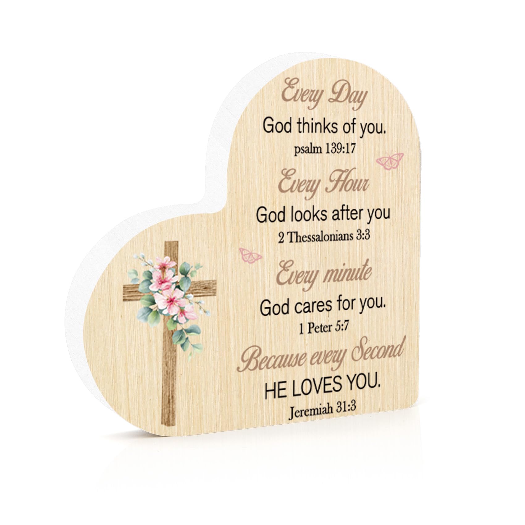 Christian Gifts Wooden Ornaments, Christian Gifts for Women,Christian Gift for Men,Catholic Gift,Baptism Presents for Women,Bible Verse Present,Present for Christian Woman