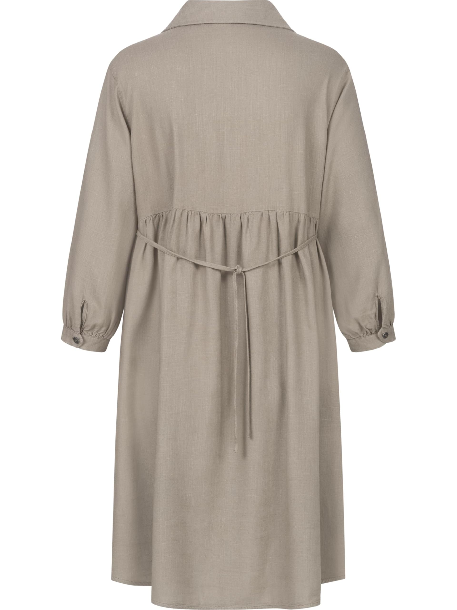 Ragwear Damen Sommerkleid leichtes Leinenkleid kurz mit 3/4-Ärmeln Almu YOUMODO XS-XXL