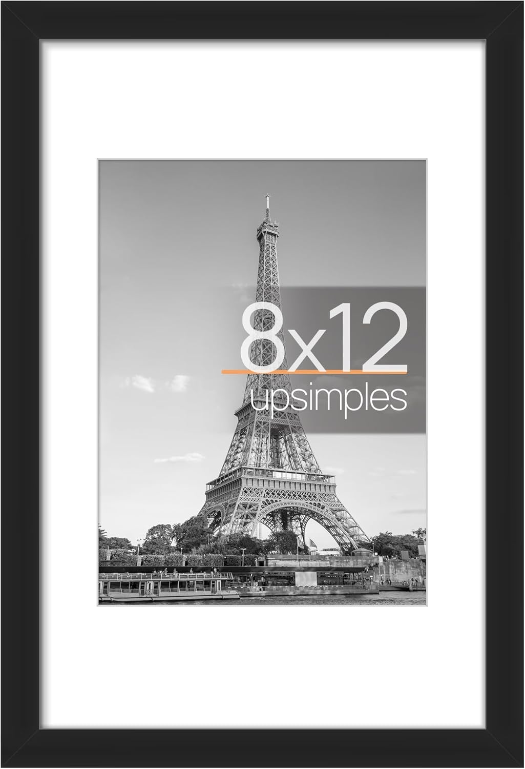upsimples 8x12 Picture Frame, Display Pictures 6x8 with