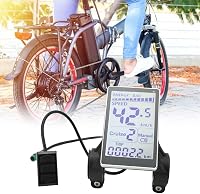 Yctze Univerzális Elektromos Kerékpár LCD Kijelző 5 Pin 24V-60V E-Roller M5 Panel 31.8-22.2mm Bicikli Komputer 9