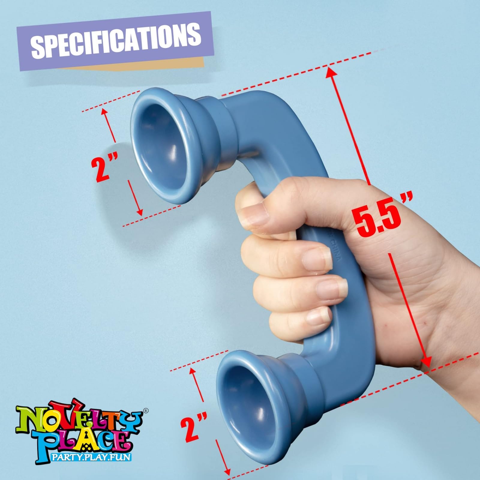 2 Pcs Speech Therapy Tools and Speech Oral Kit - Fun Speech Therapy Toys for Toddlers, Talking Aid for Home Learning, and Essential Speech Therapy Materials for Kids (Red and Blue)