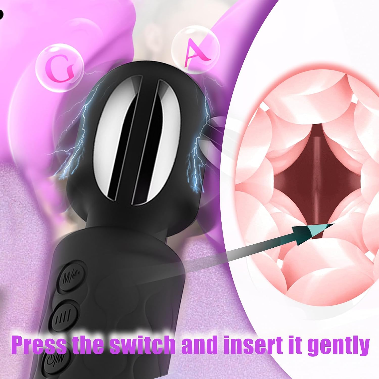 Vibrator Strong with EMS Heating Extra Large Vibrator Sex Toy Wand