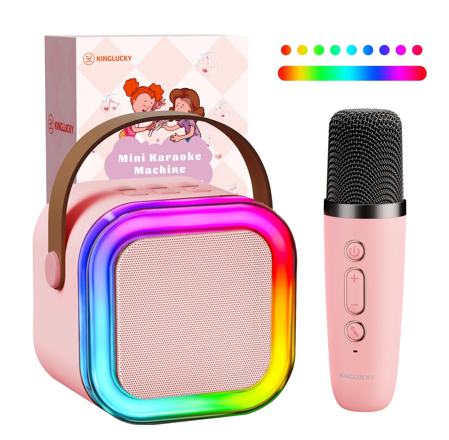 Kinglucky TOP Mini Karaoke Machine for Kids (with 1.5K+ Stories) Christmas Birthday Gifts Ideas for Girls Toy Ages 3-12+, Portable Bluetooth Speaker, Story Player for Education, Play & Bedtime, Pink (B0CFL2W5WL) Amazon Price History, Amazon Price Tracker
