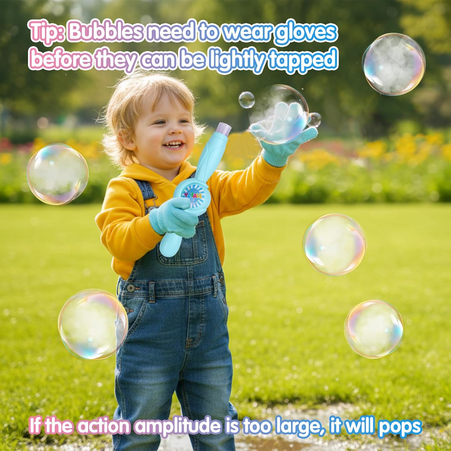 Fog Bubble Machine, Rechargeable Automatic Electric Smoke Bubble Machine, Magic Smoke Bubble Maker, Colorful Lights & Music, Bubble Fog Game for Parties, Beaches, Summer (Blue)