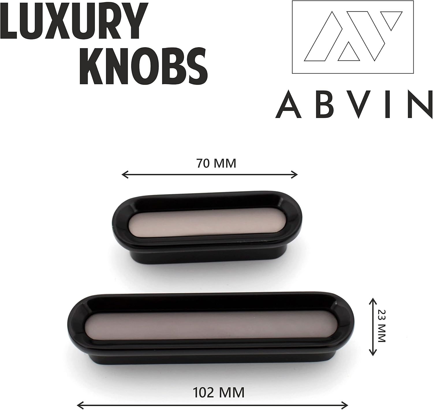 Grey Black Drawer Knobs Unique Cabinet Pulls, Beautiful Drawer Knobs, Decorative Knobs, Dresser Knobs, Drawer Pulls, Knobs and Pulls ABVIN009-1 Pcs (Small)