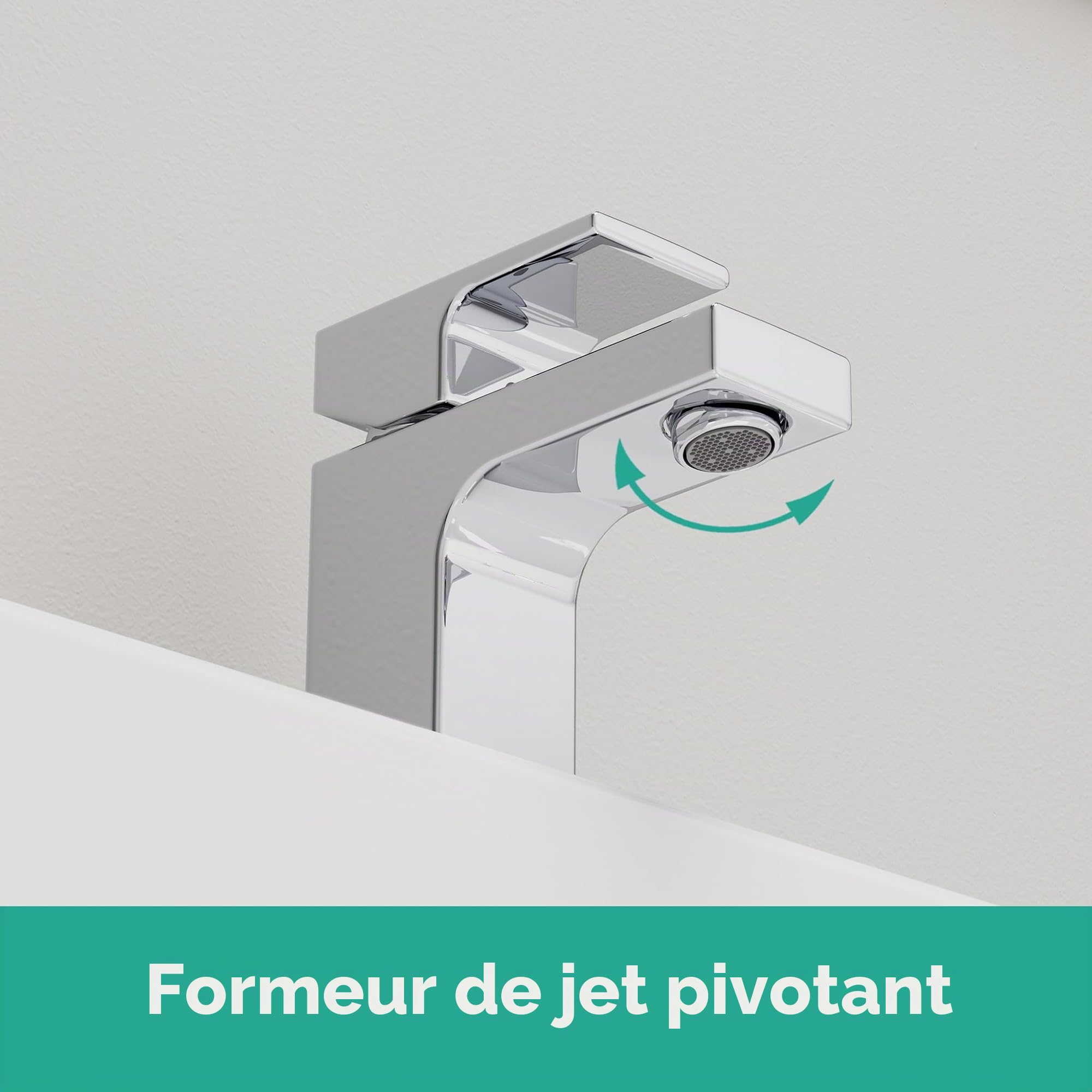 hansgrohe Vernis Shape Mitigeur de lavabo 100 sans tirette ni vidage, chromé, 71569000