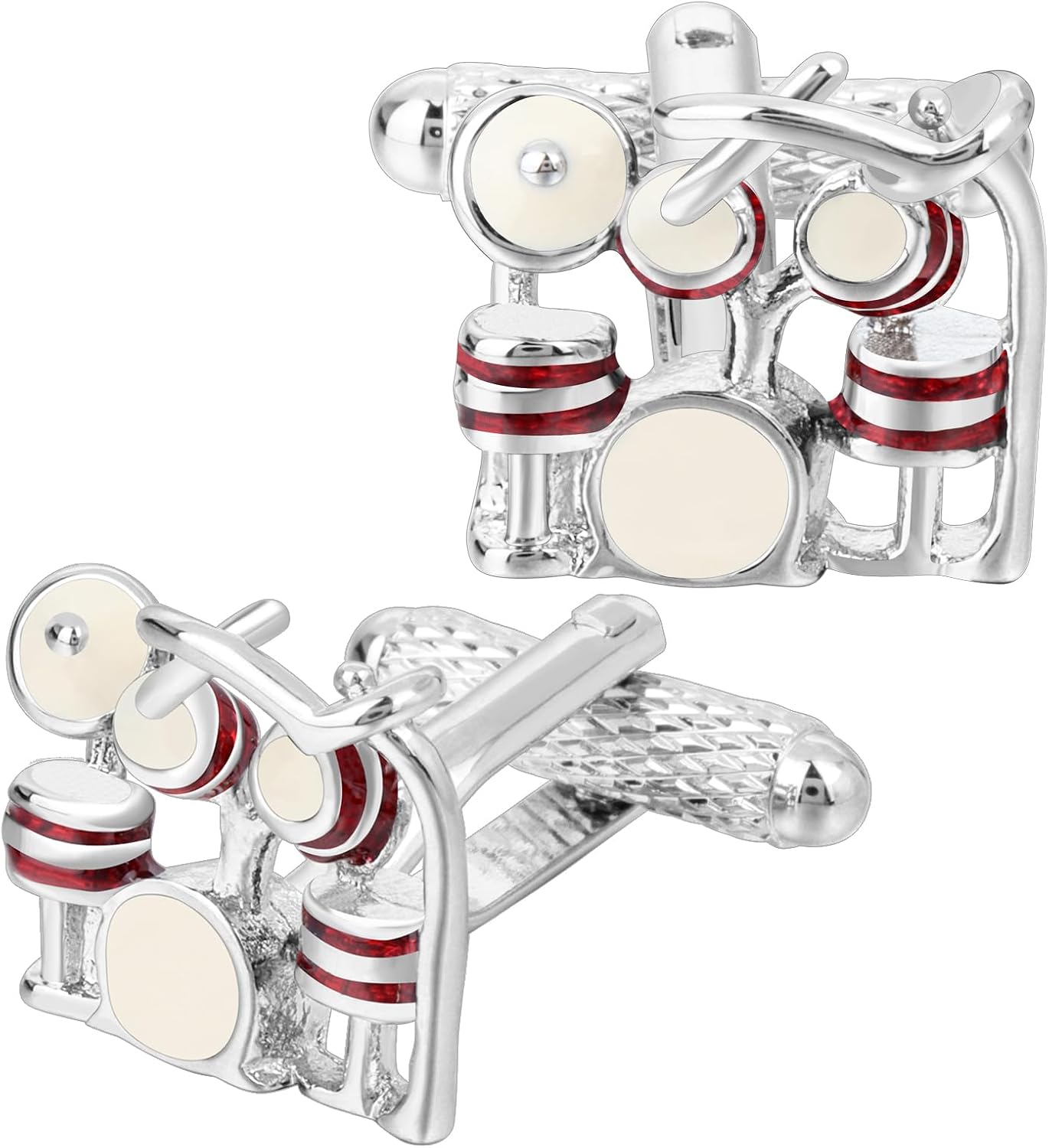 Drum Kit Cufflinks Music Cufflinks For Men With Gift Box