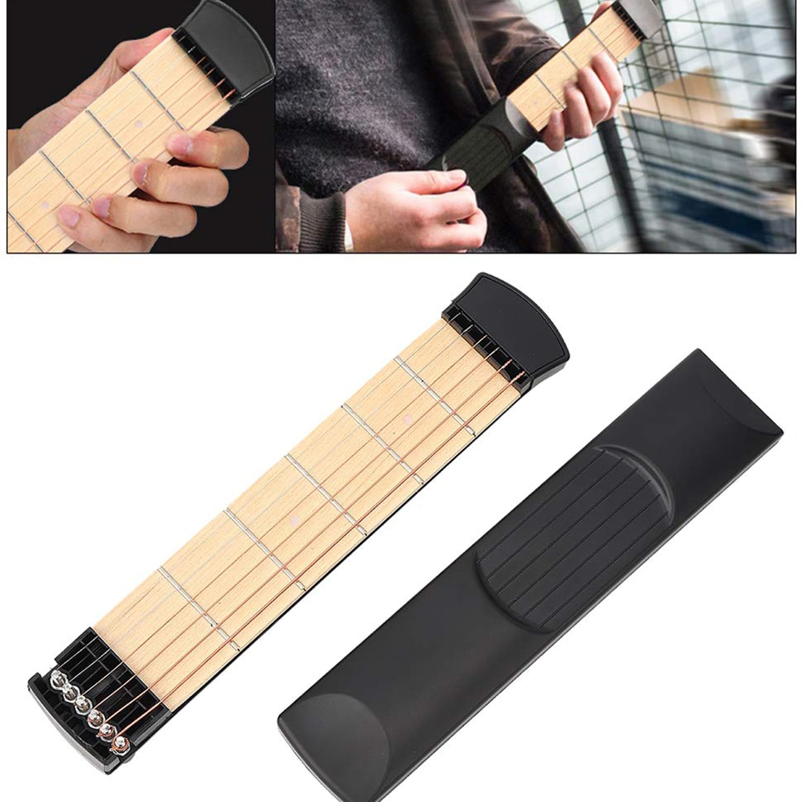 Manche D'entraînement De Guitare De Poche | Entraîneur D'accords De Guitare De Poche | Manche D'entraînement De Guitare | Guitare De Poche Entraîneur De Guitare Portable | Entraîneur De Guitare Portab