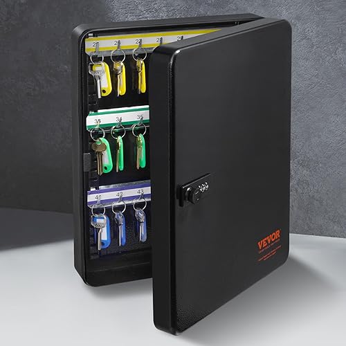 Miniatura 2 de VEVOR Caja fuerte para gabinete con cerradura de combinación, caja de almacenamiento de seguridad digital organizadora de acero con estantes