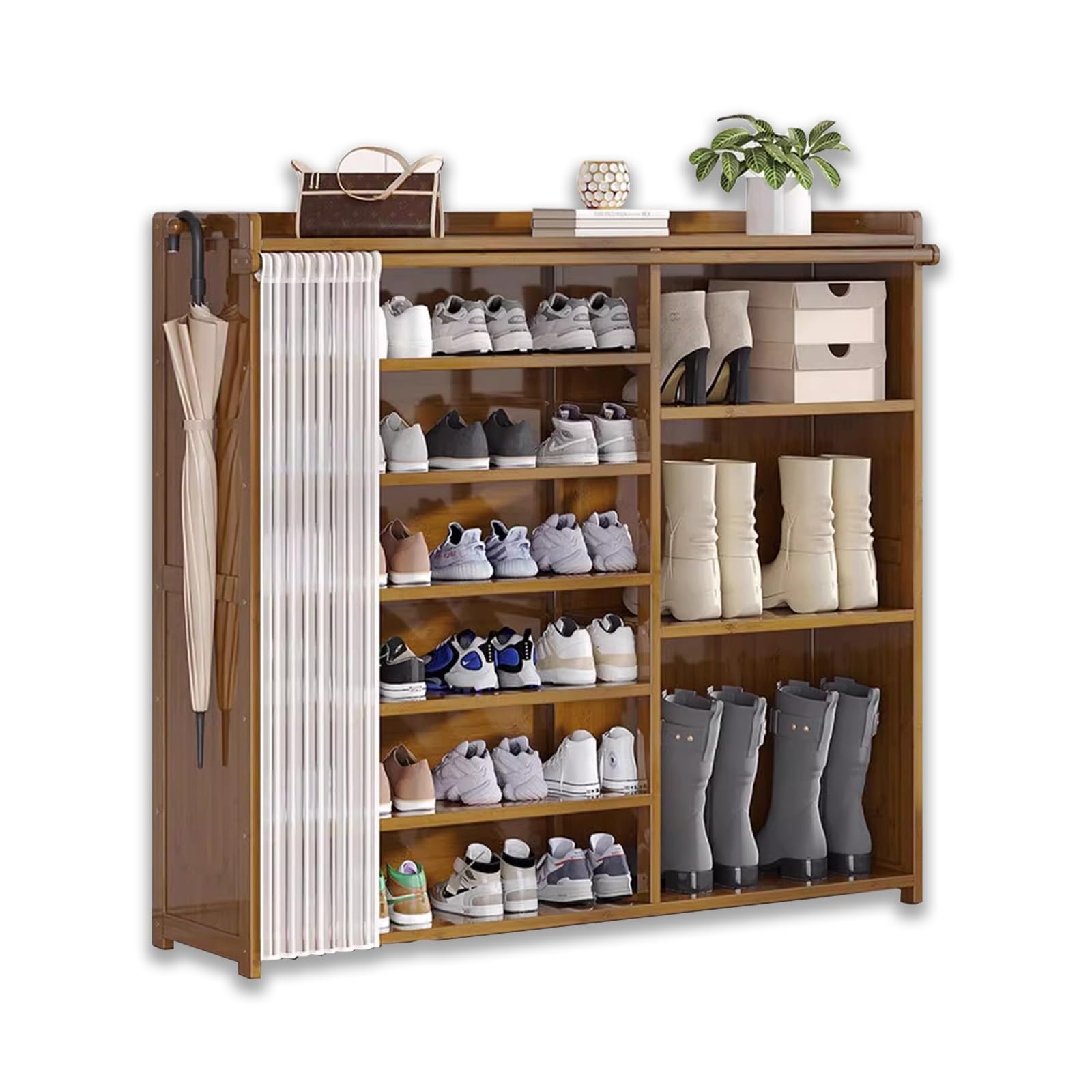 Armoire à chaussures moderne et autonome pour entrée ou chambre de 30 paires
