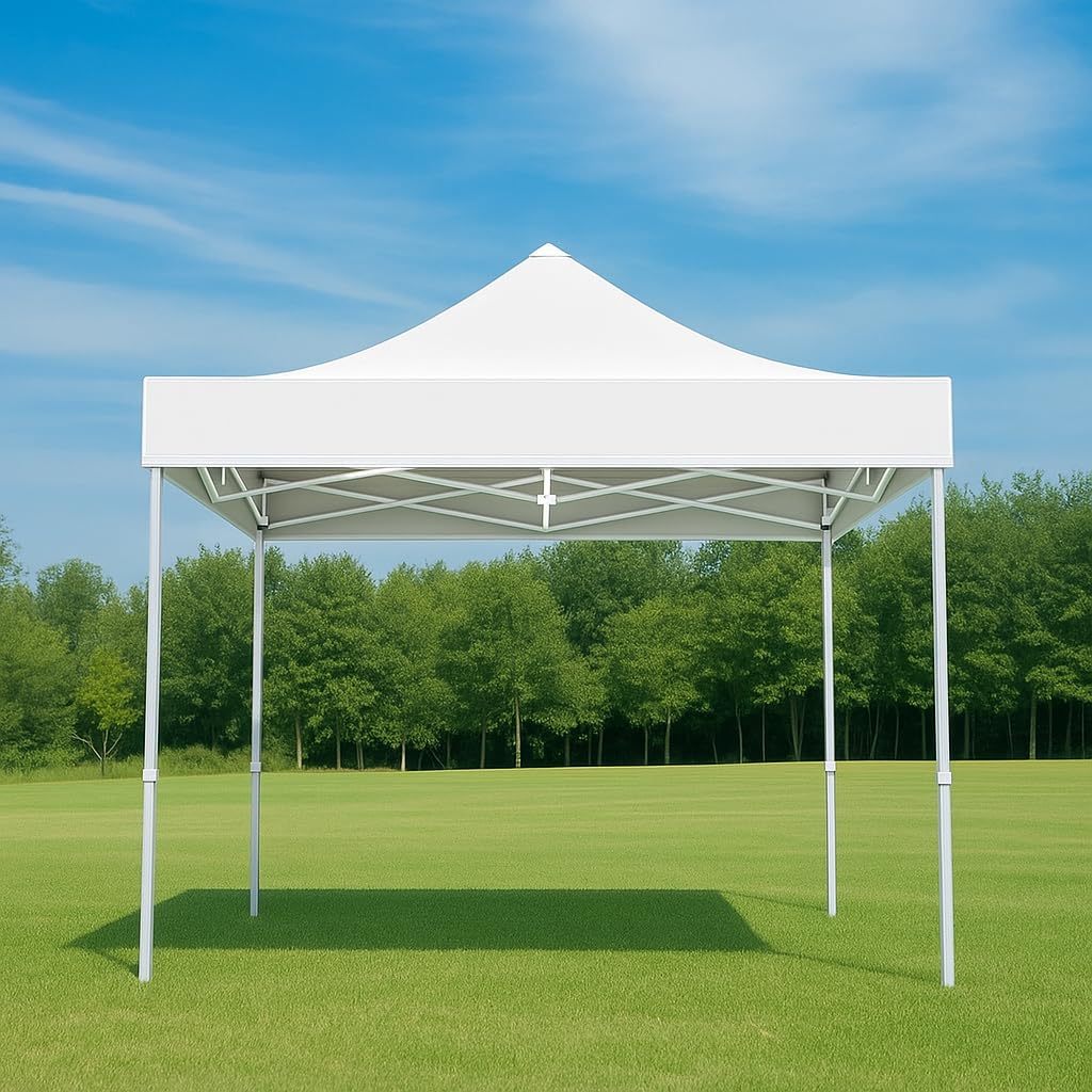 TrustBasket Gazebo - 10x10 Ft Portable Canopy Tent, Waterproof & UV Resistant Outdoor Tent, Rust-Resistant Frame, Adjustable Height, Easy Installation, Gazebo Tent for Outdoor 10x10