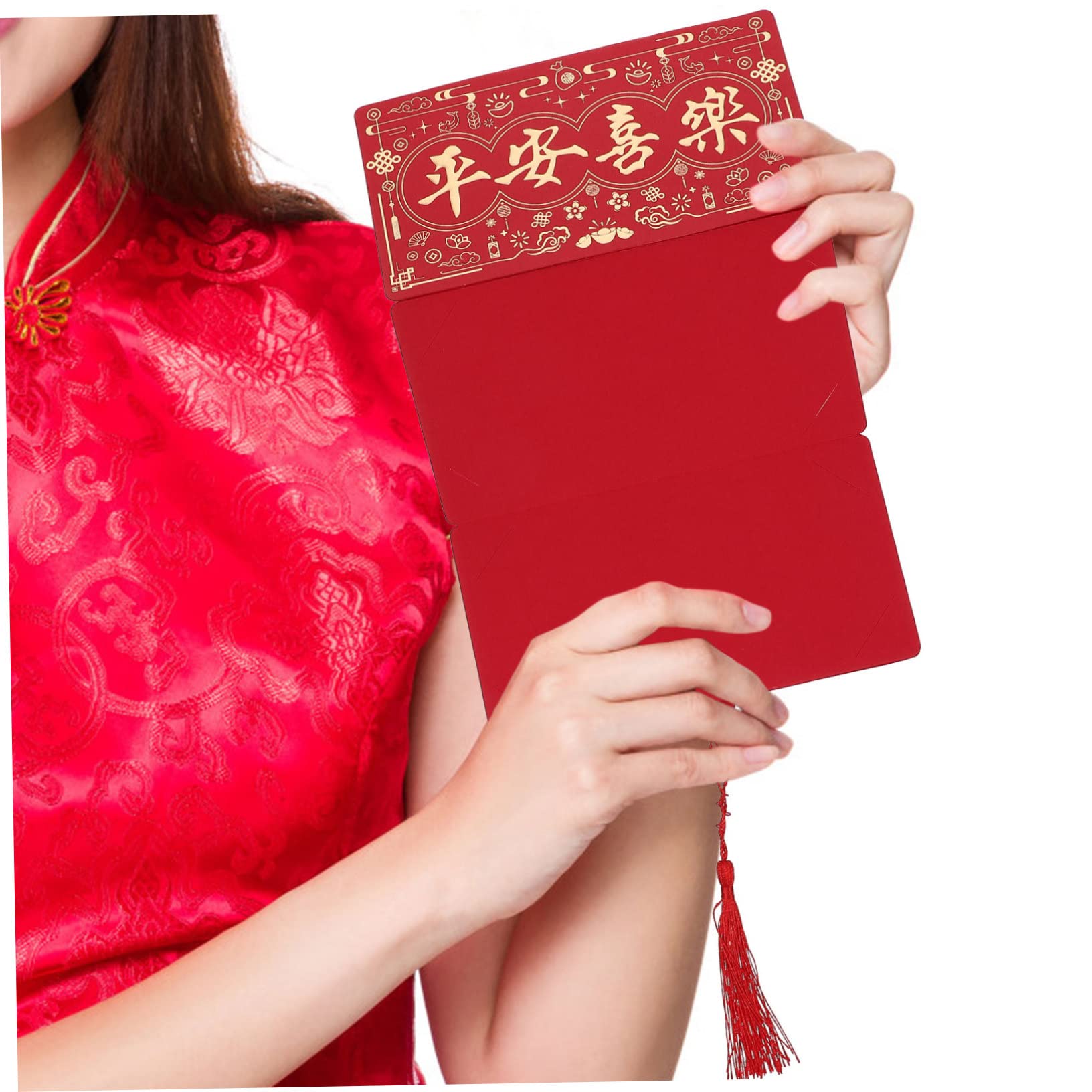 VILLCASE 20piezas Rojos Decorativos Año Del Conejo Envelopes De Dinero De Año Diseño Para Celebraciones y