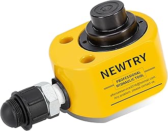 NEWTRY 30 ton Low Profile Hydraulic Ram Jack Multi-Section Stoke 54mm(2.13inch) Mini Protable Hydraulic Cylinder Industrial Super Thin Lifting Jack, not for Car (30T)