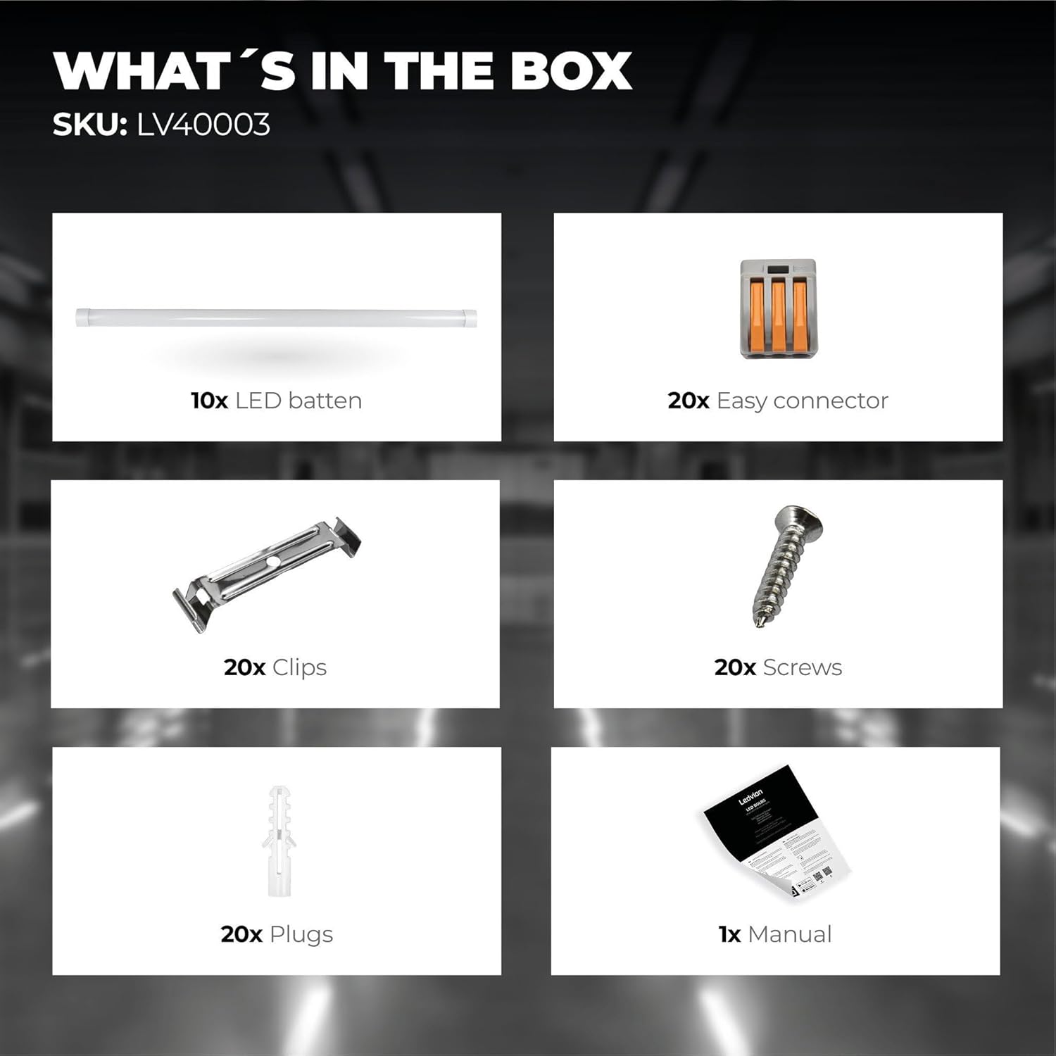Technical drawing showing dimensions of the Ledvion LED Batten T8 Tube.